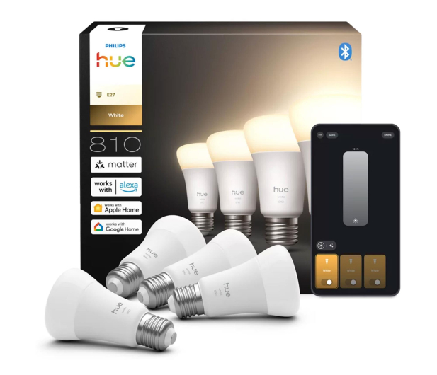 Philips Hue Inteligentna żarówka White Inteligentna żarówka A60 E27 - 80 - 1490201 - zdjęcie 2